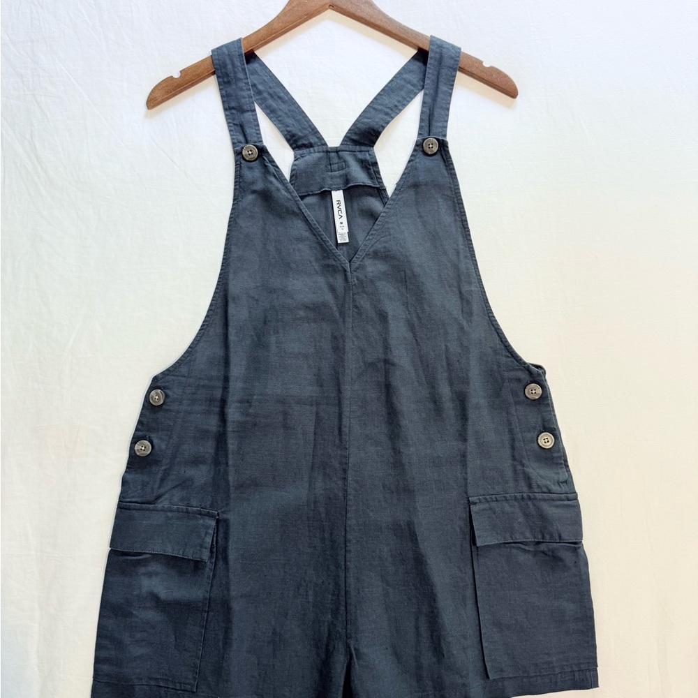 RVCA Women's Blue Overalls